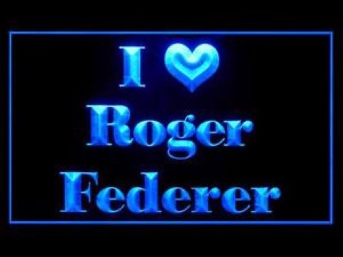 I Love Roger Federer LED Neon Sign